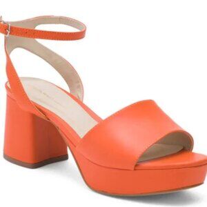 Intentionally Blank - Heeled Sandals Tangelo Leather EU 40 US 9/9.5